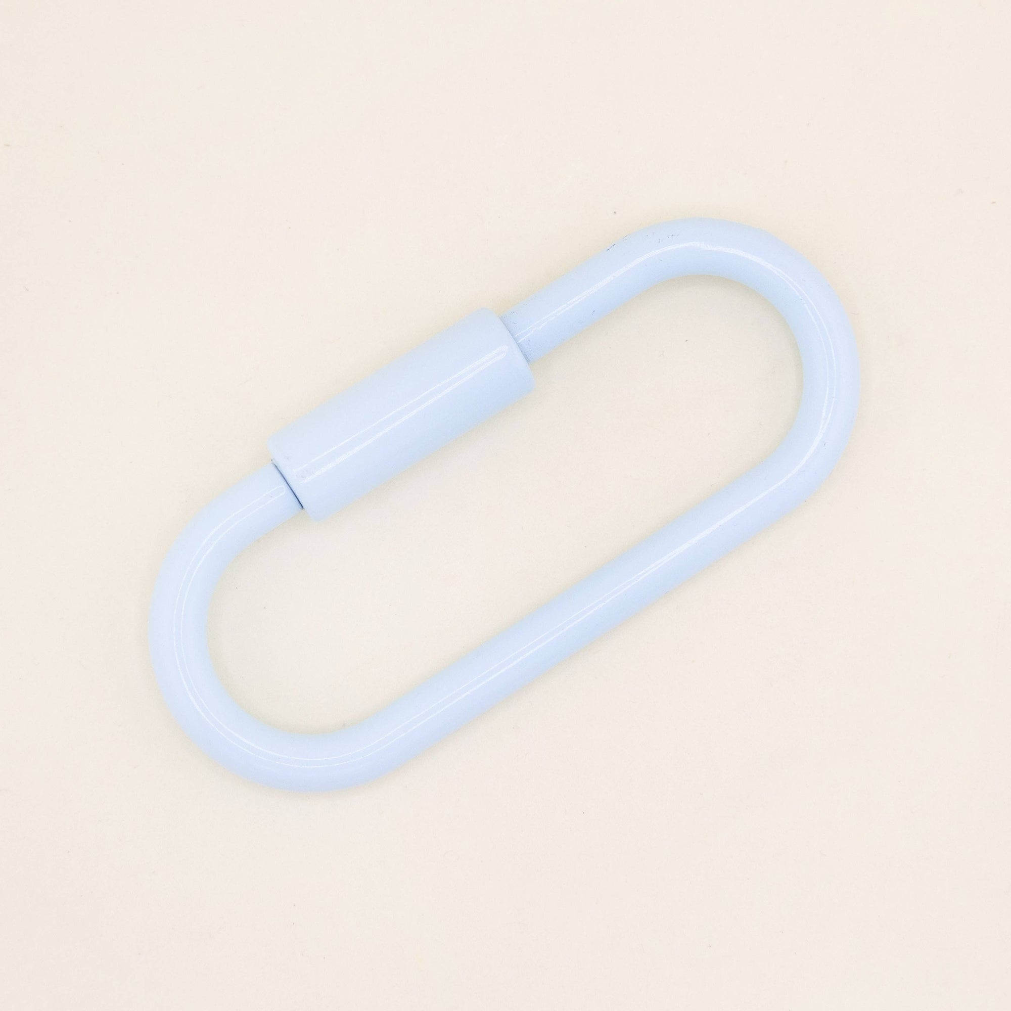 Freshwater Curated Goods™ - Light Blue Enamel Oval Key Ring