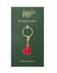 The Foggy Dog - Red Heart Collar Charm: Charm Only