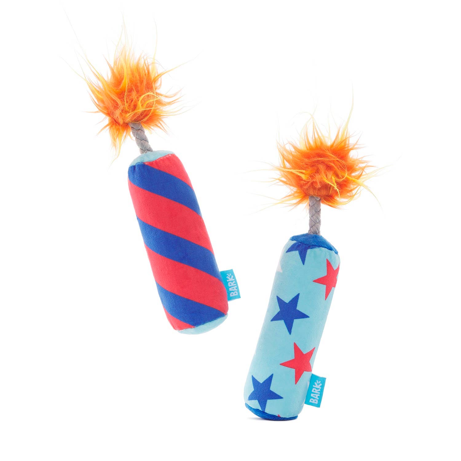 BARK Pup-Pup Fireworks Fourth of July Plush Dog Toy Small