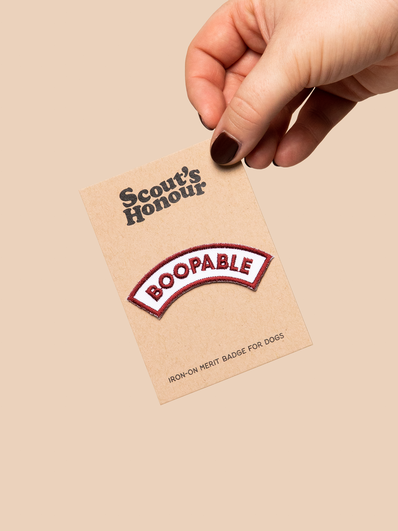 Scout's Honour Pty Ltd - Boopable iron-on patch for dogs