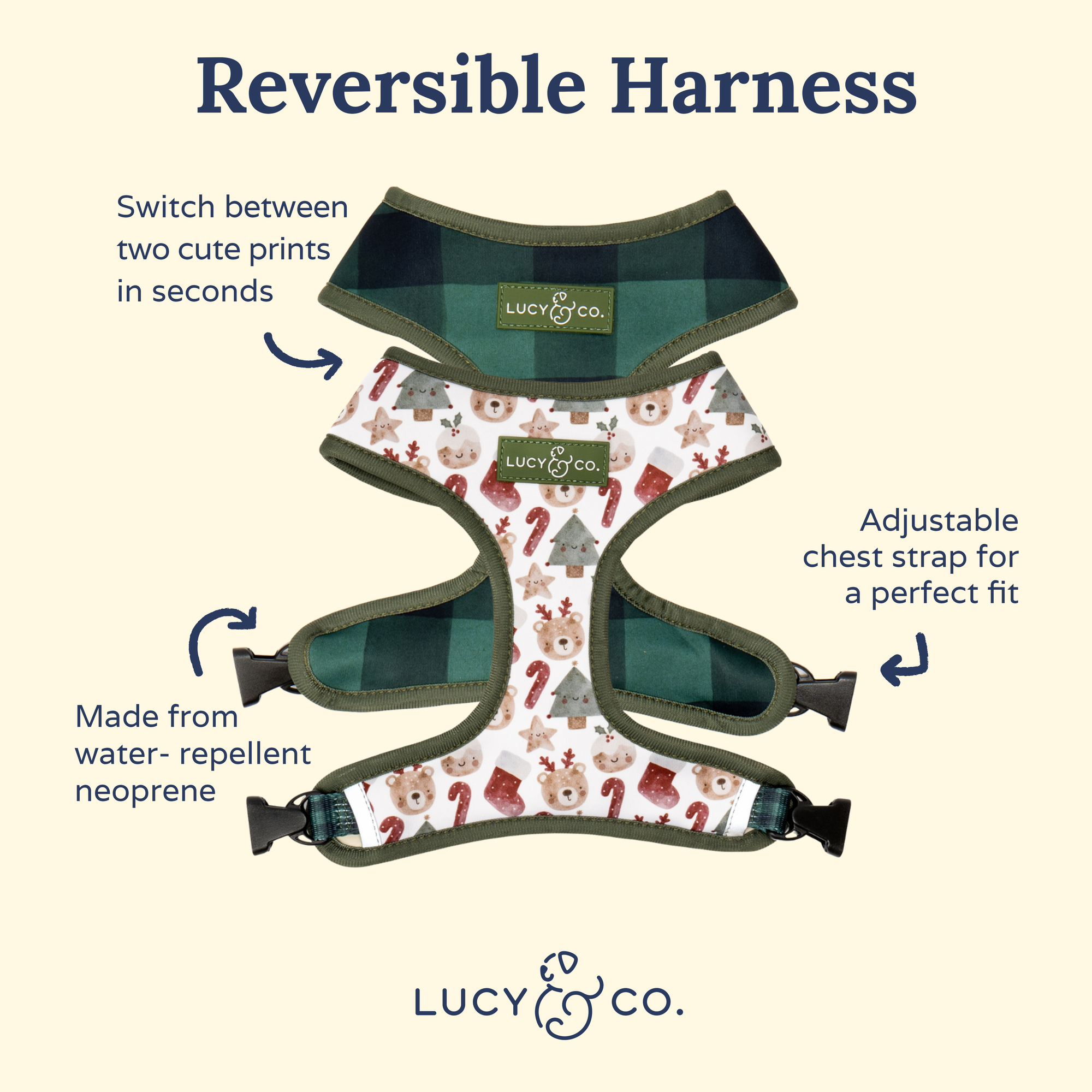 Lucy &amp; Co. - The Jingle Bells Reversible Harness