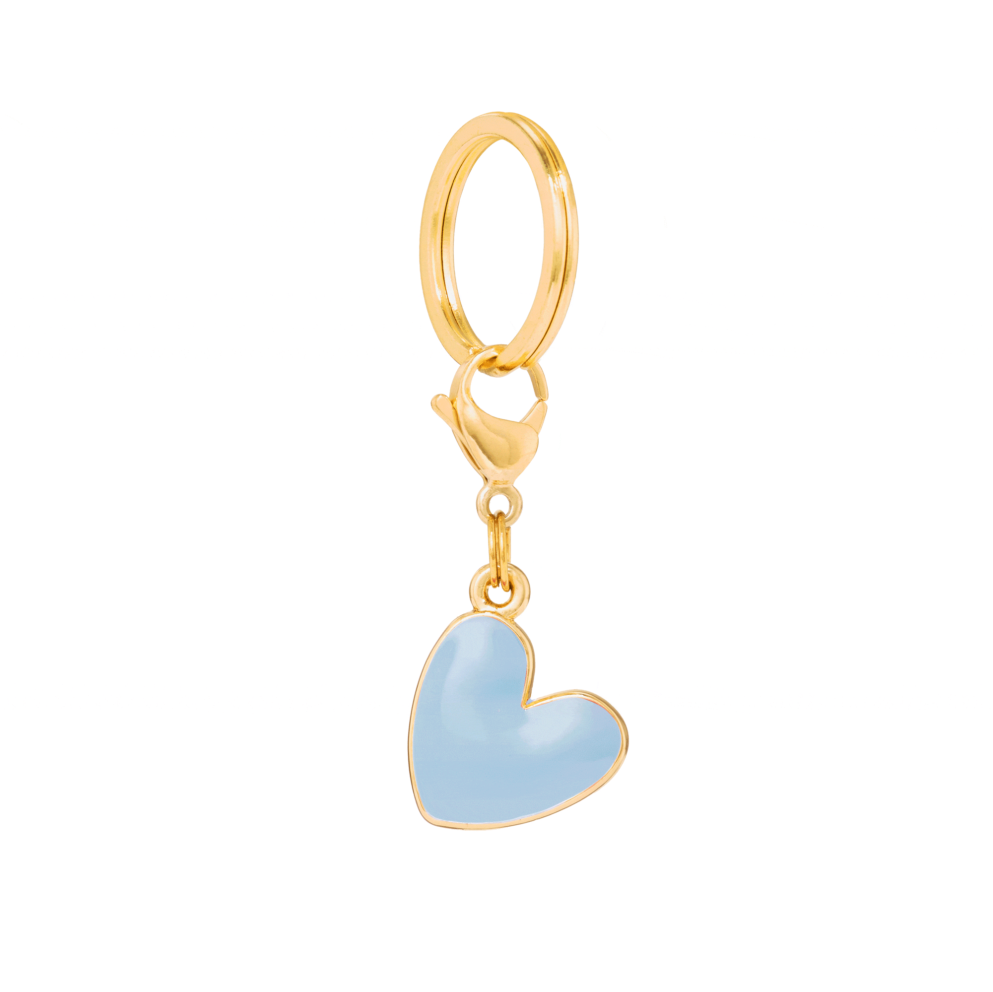 The Foggy Dog - Blue Heart Collar Charm: Charm Only