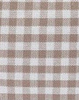 The Foggy Dog - Mushroom Brown Gingham Dog Travel Mat