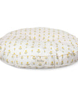 Petshop by Fringe Studio - BLOCK PRINT MARIGOLD LARGE ROUND PET BED