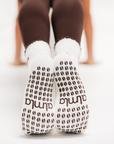 Almla Active - Dachshund & Espresso Martini Double Sided Pilates Grip Sock: One Size