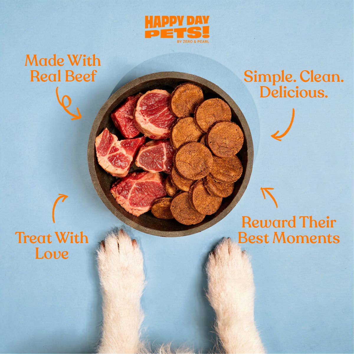 Happy Day Pets - Happy Day Pets Beef Chips Dog Treats | 100% Whole Beef