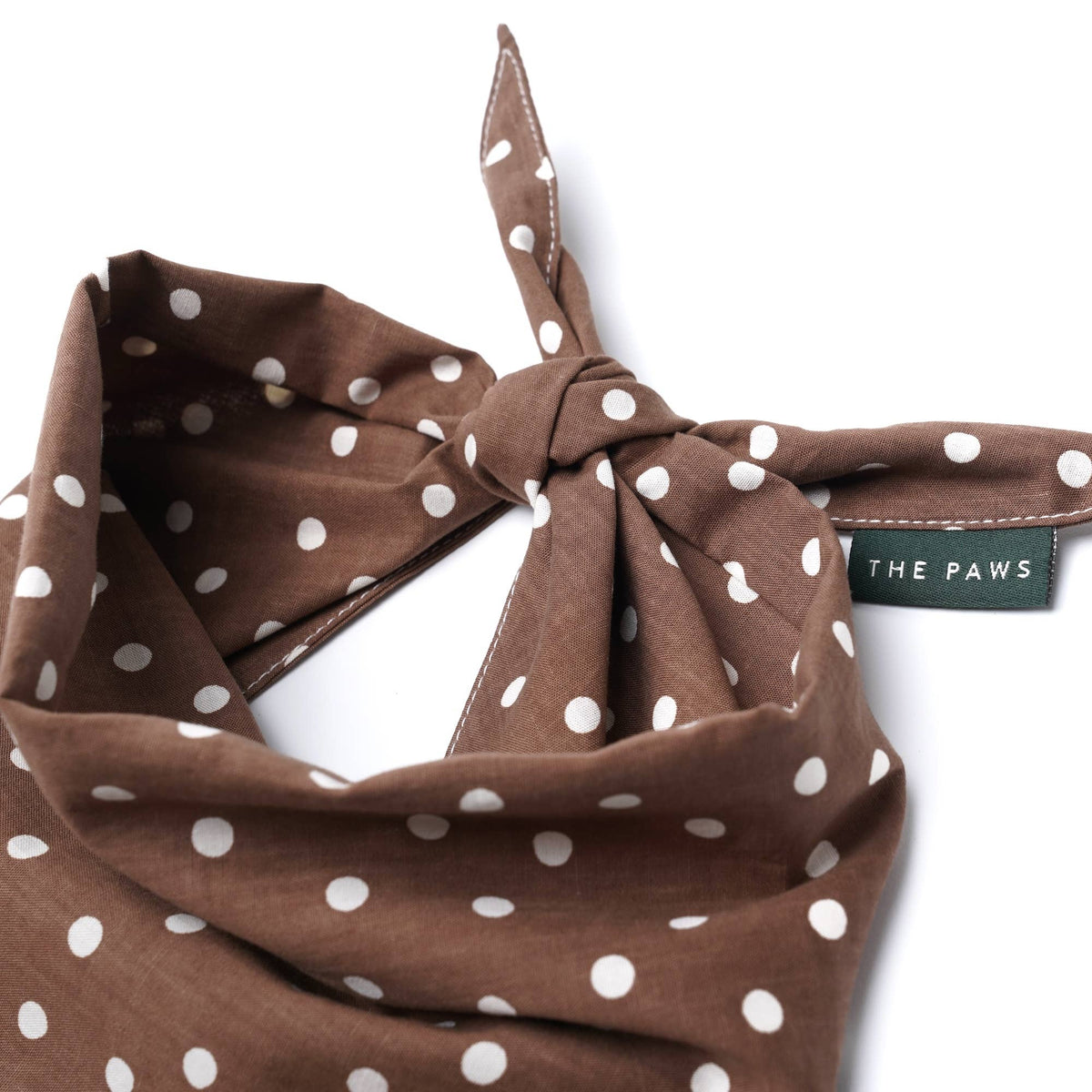 The Paws - Chocolate Dot Dog Bandana