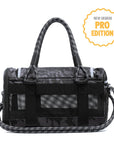 ROVERLUND - OUT-OF-OFFICE PET CARRIER PRO EDITION: BLACK CAMO / BLACK / LARGE - UP TO 25LBS