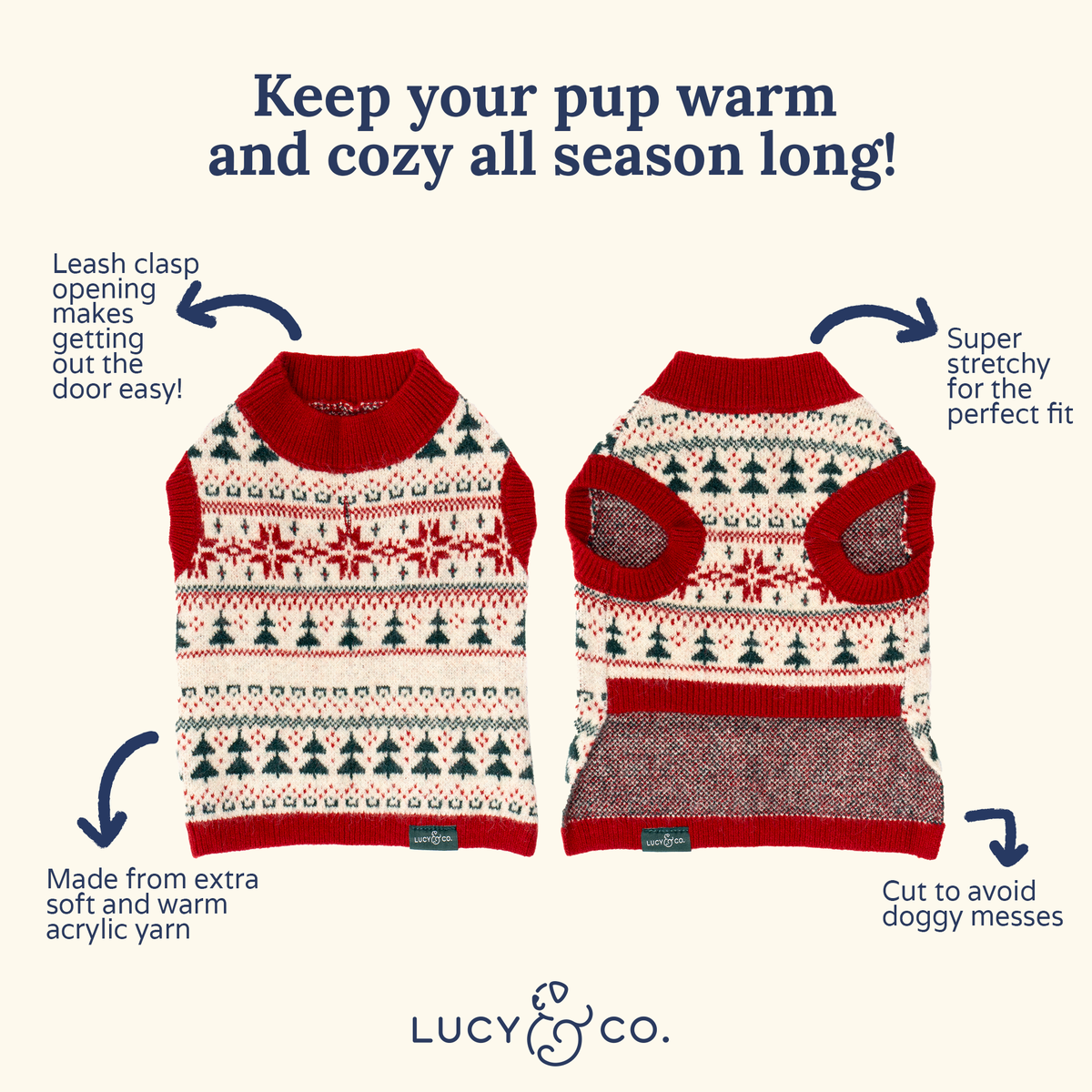 Lucy &amp; Co. - The Let it Snow Sweater