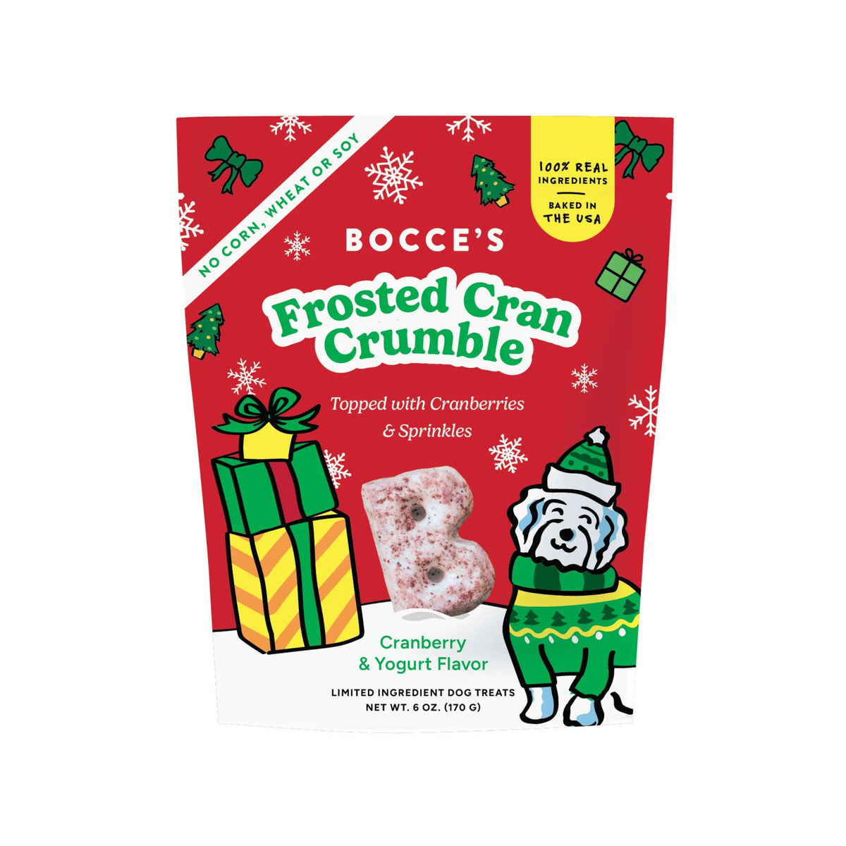 Pet Palette Distribution - Bocce's Bakery Frosted Cran Crumble Soft Dog Treats 6oz