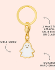 The Foggy Dog - Glow-in-the-Dark Ghost Collar Charm: Charm Only