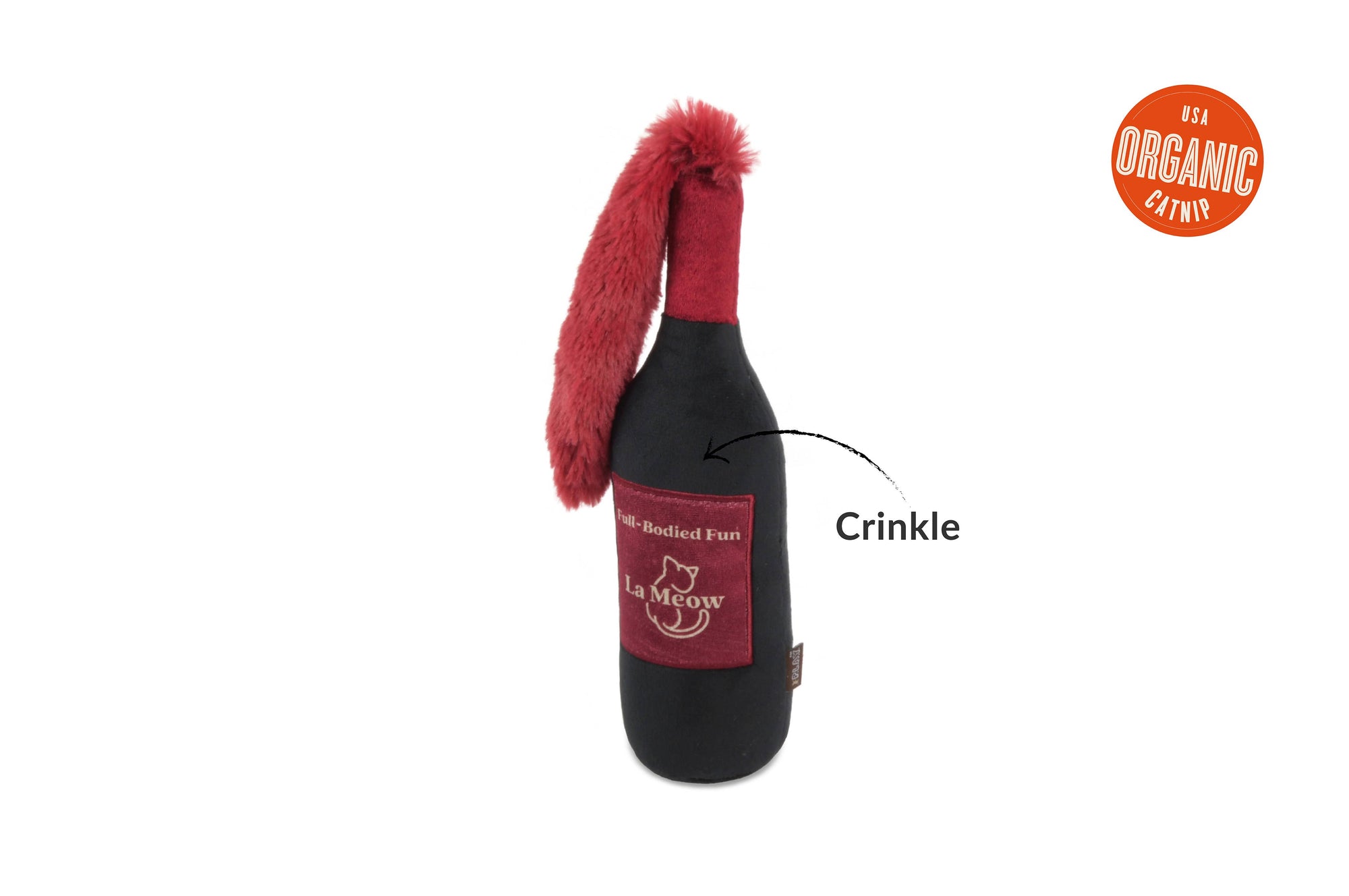 Play Pet Brands - Feline Frenzy Kicker Toy - Catbernet Sauv