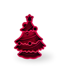 Barks and Brownies - Christmas Tree 2-in-1 Slowfeeder + Lickmat | Cranberry Red