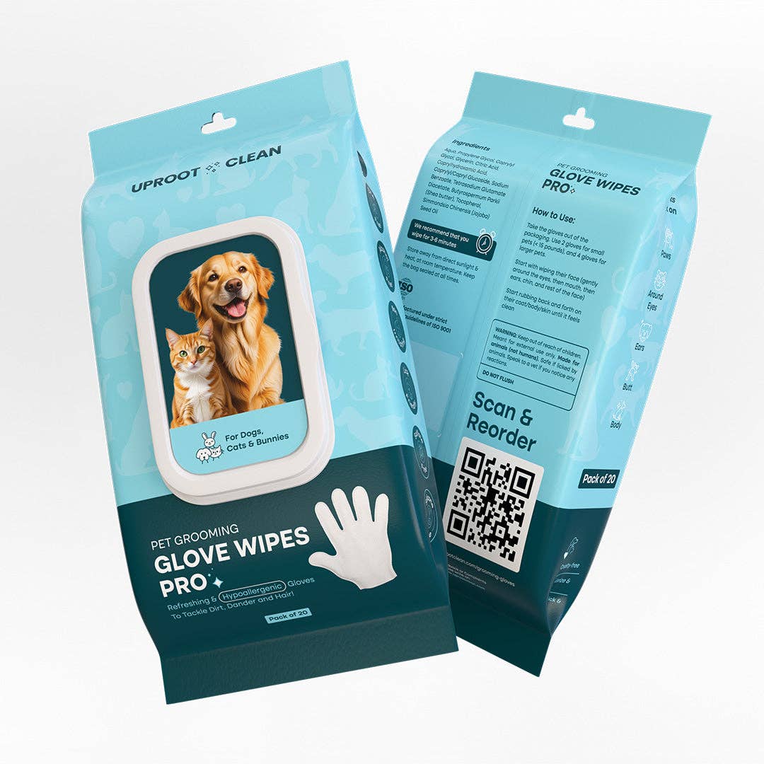 Uproot Clean - Glove Wipes Pro (20ct) -  6 Unit Casepack