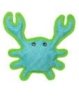 Tuffy Dog Toys - VIP Products - DuraForce Crab Tiger - Blue/Green, Durable, Squeaky Dog Toy