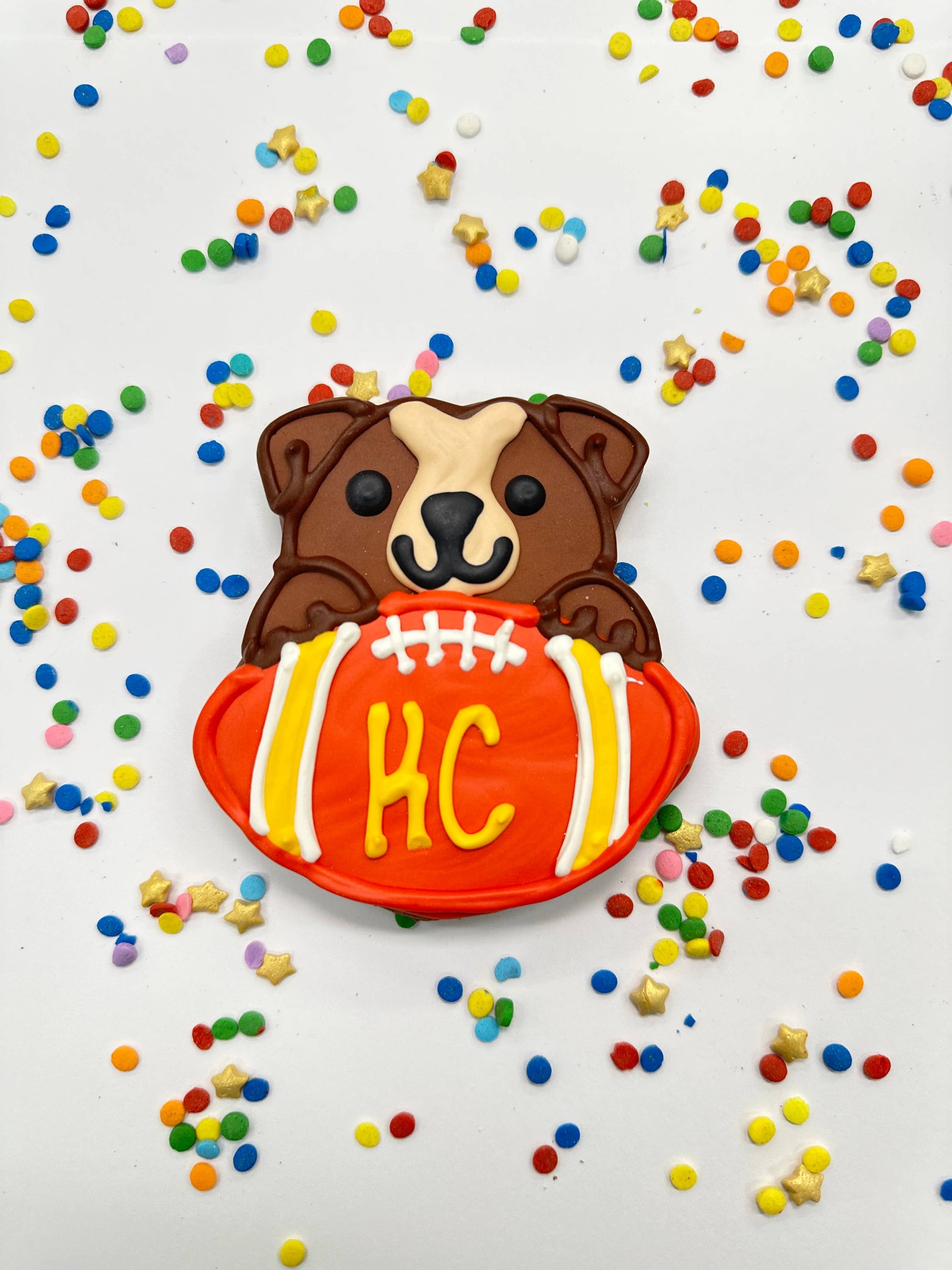 Lucky Biscuit Pet Bakery - Sports Ball Buffet Cookies: Basketball Cookie