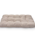The Foggy Dog - Mushroom Brown Gingham Dog Travel Mat