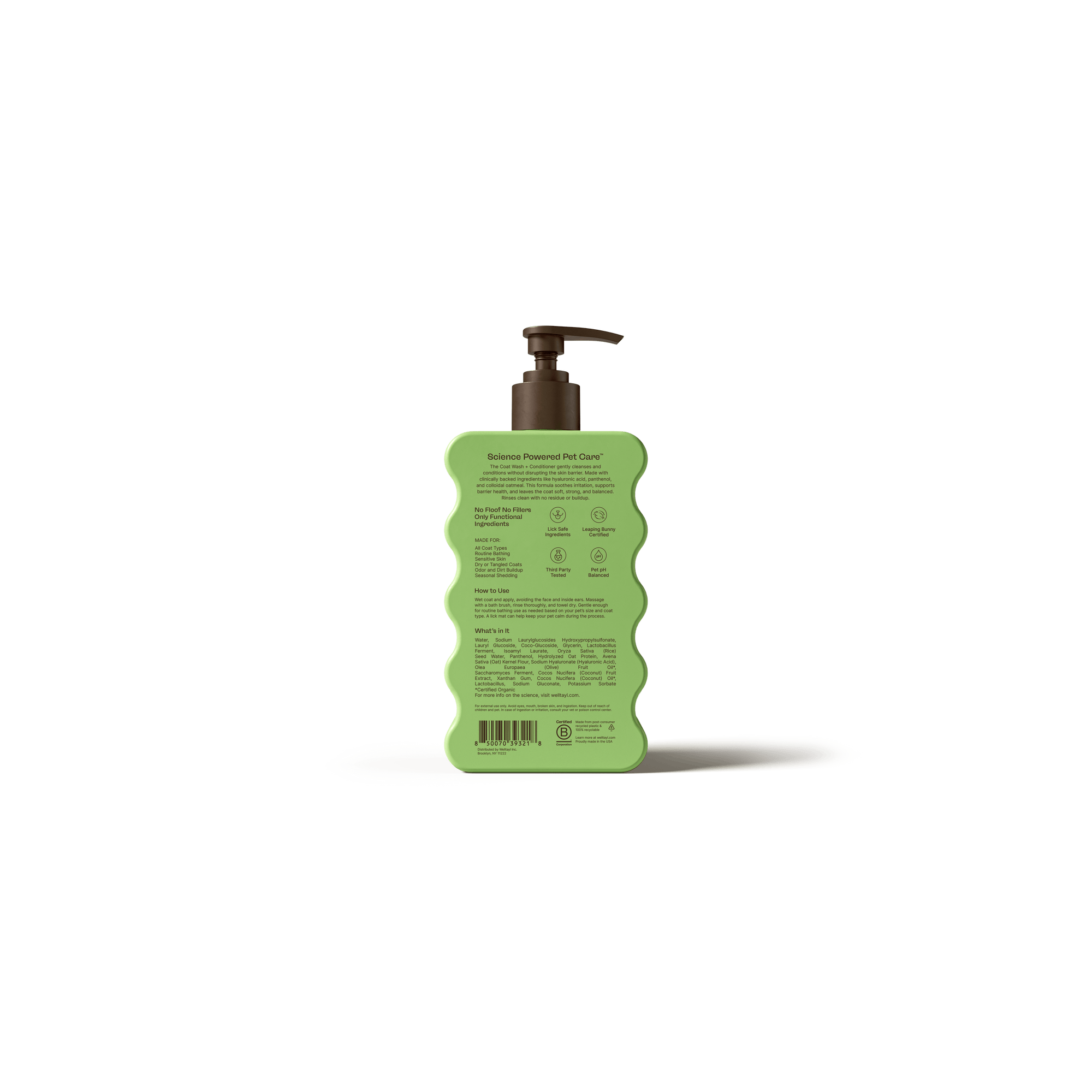 Welltayl - Dog Coat Wash + Conditioner (Cat-Safe)