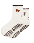 Almla Active - Dachshund & Espresso Martini Double Sided Pilates Grip Sock: One Size