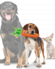 Tuffy Dog Toys - VIP Products - Tuffy Funny Food Carrot, Durable, Squeaky Dog Toy