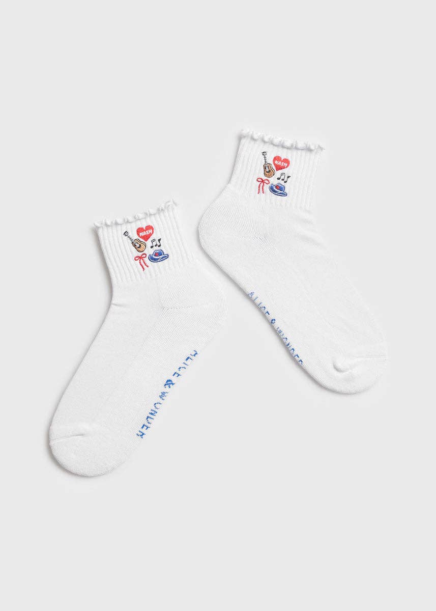 Alice &amp; Wonder - Nashville Icons Ruffle Sock