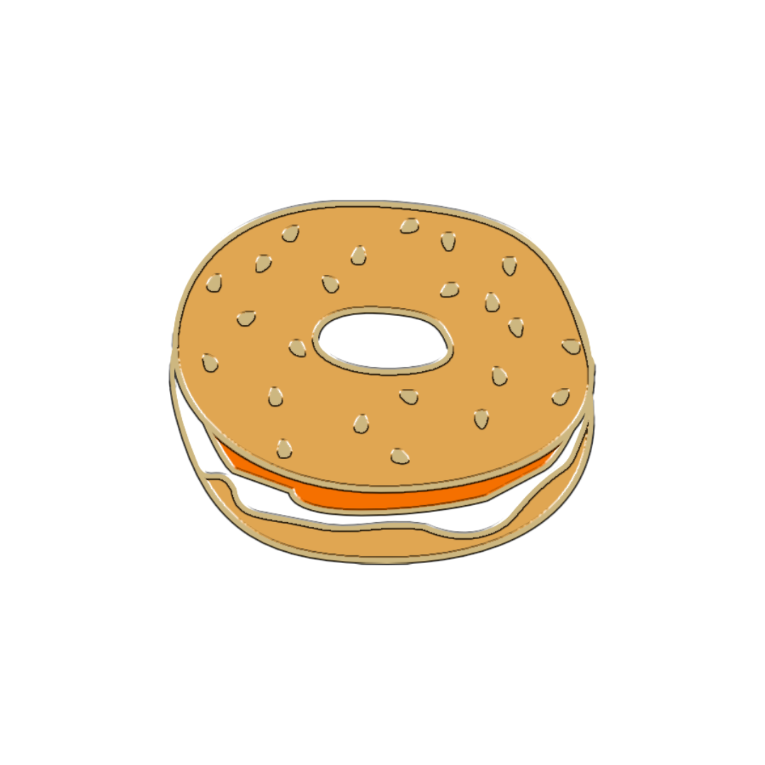 Furei - Food + Drink Moodies Charms: Bagel