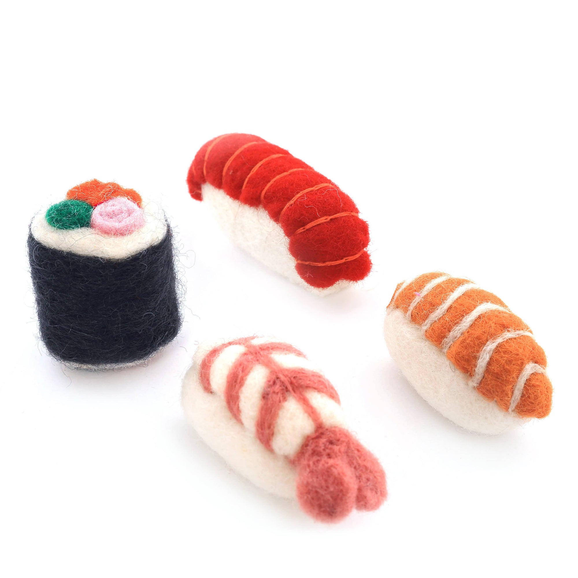 The Foggy Dog - Sushi Cat Toy,  Salmon Nigiri: 3" x 2"