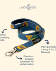 Lucy & Co. - Sunflower Power Denim Leash