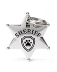 MyFamily Custom Engraved ID Tags - Sheriff Badge