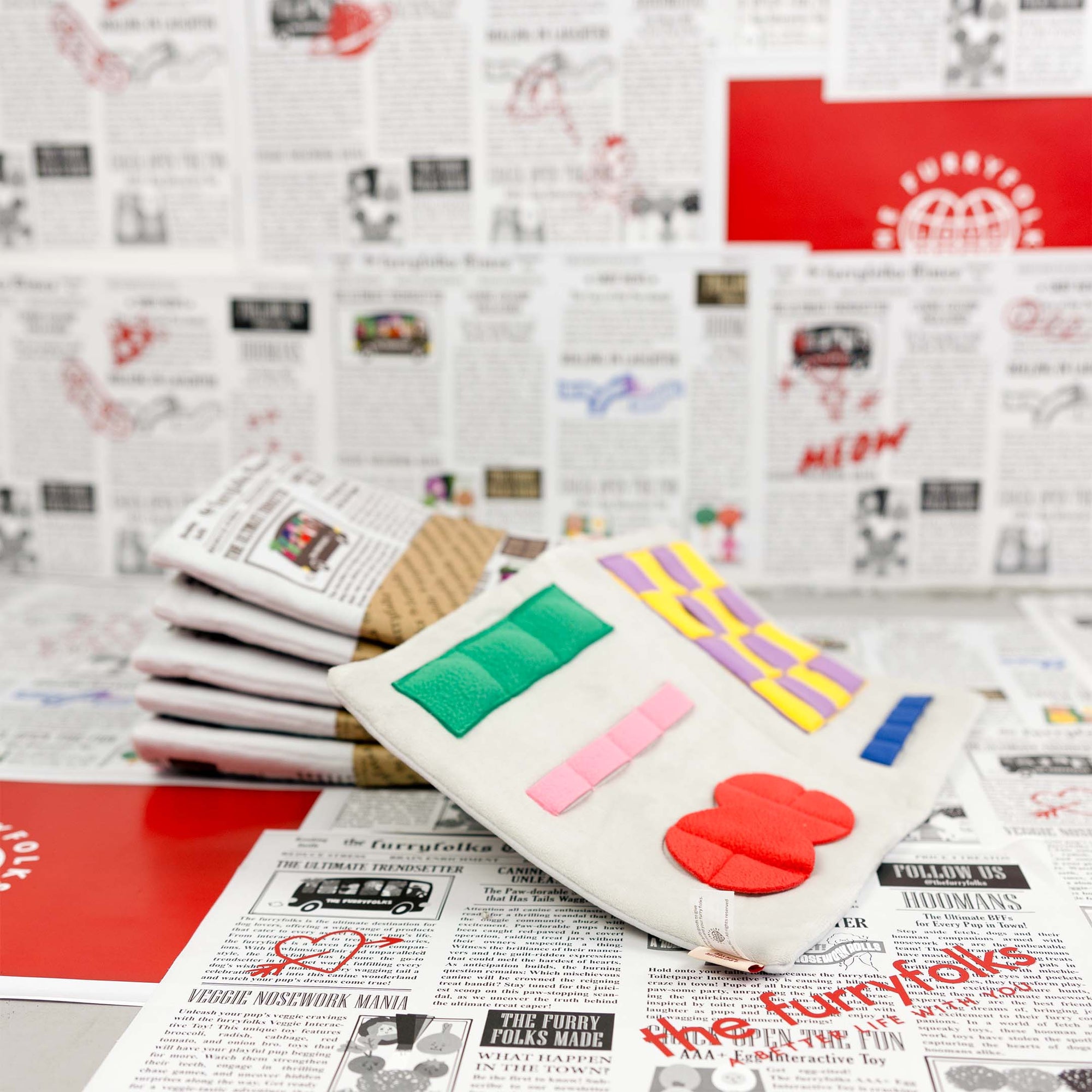 the furryfolks - Newspaper Nosework Toy