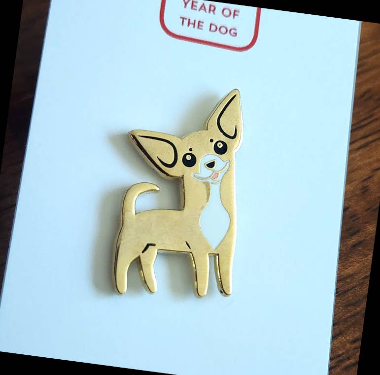 Lili Chin Art - Chihuahua Dog Enamel Pin