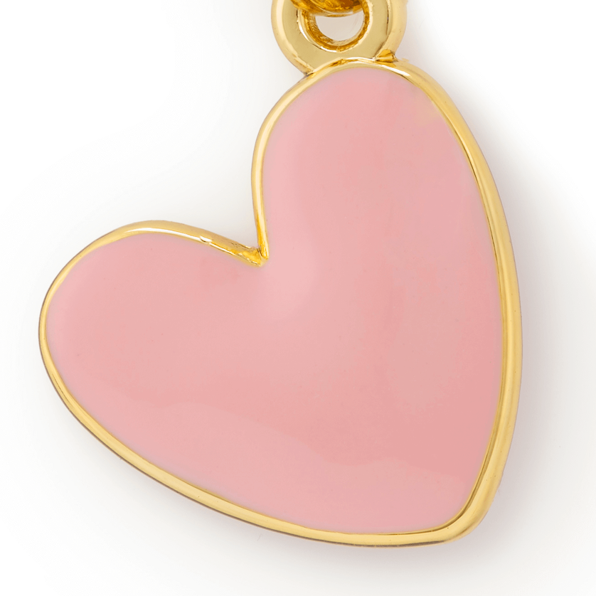 The Foggy Dog - Pink Heart Collar Charm: Charm Only