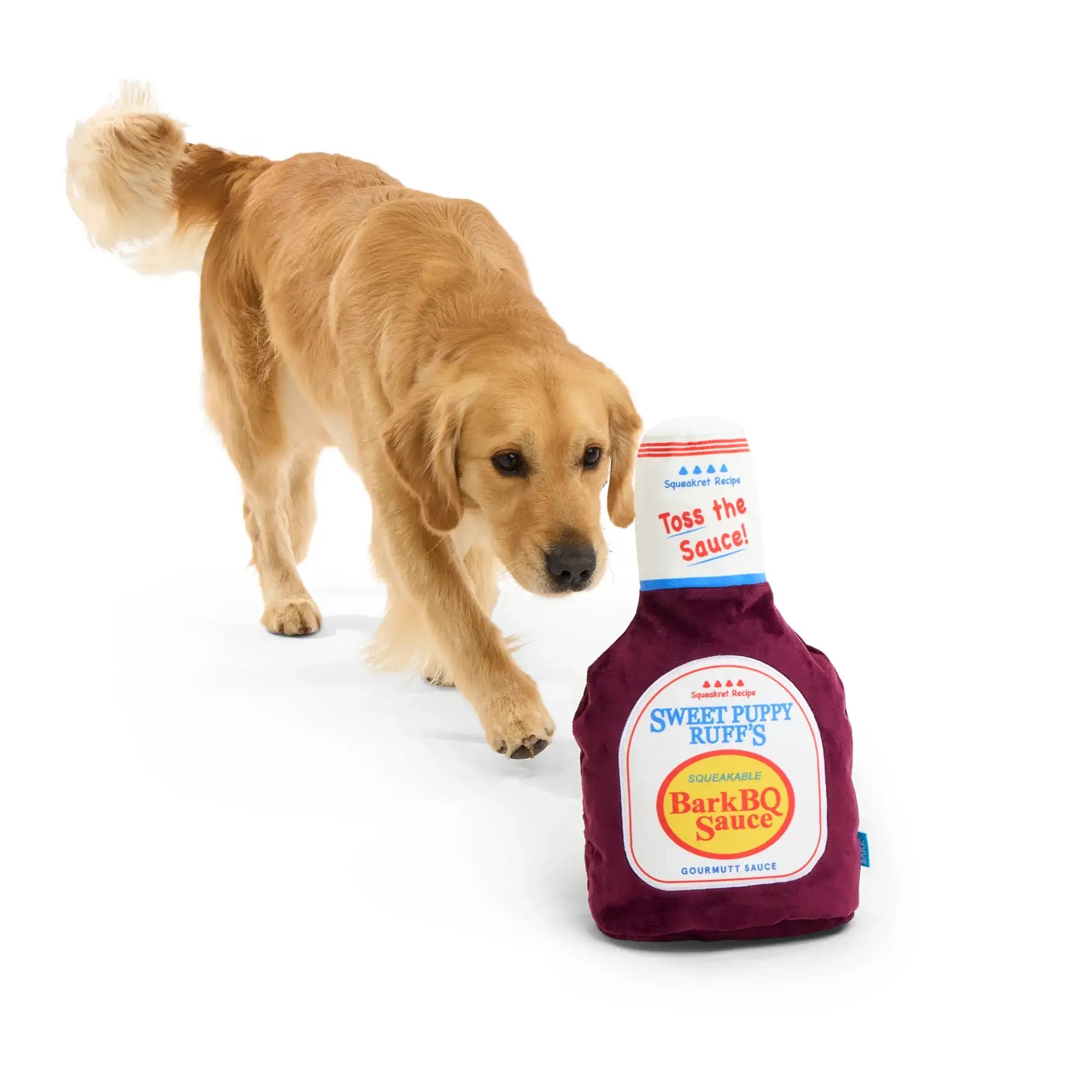 Pet Palette Distribution - BARK Big Dog BarkBQ Sauce Plush Dog Toy XL