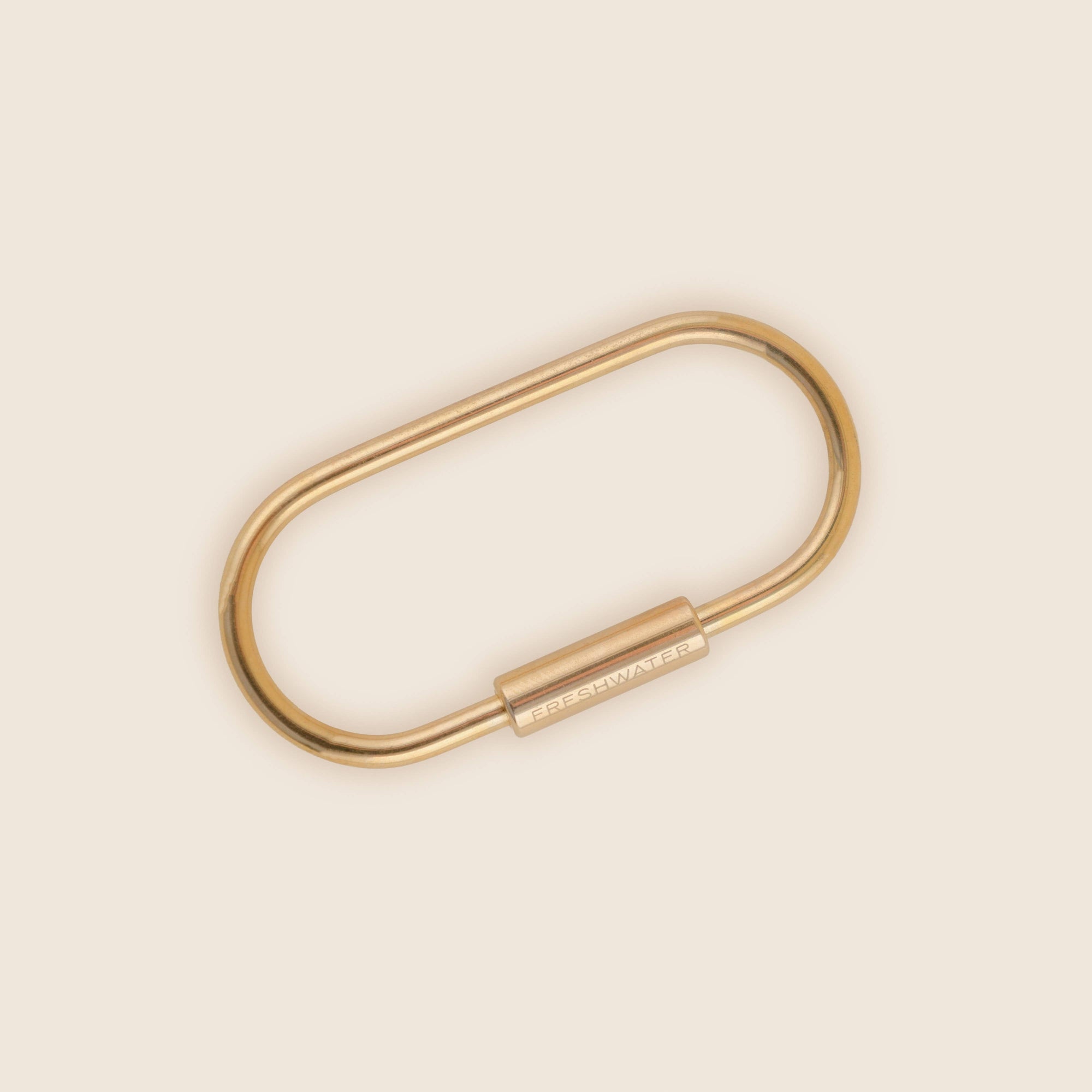 Freshwater Curated Goods™ - Small Brass Oval Key Ring