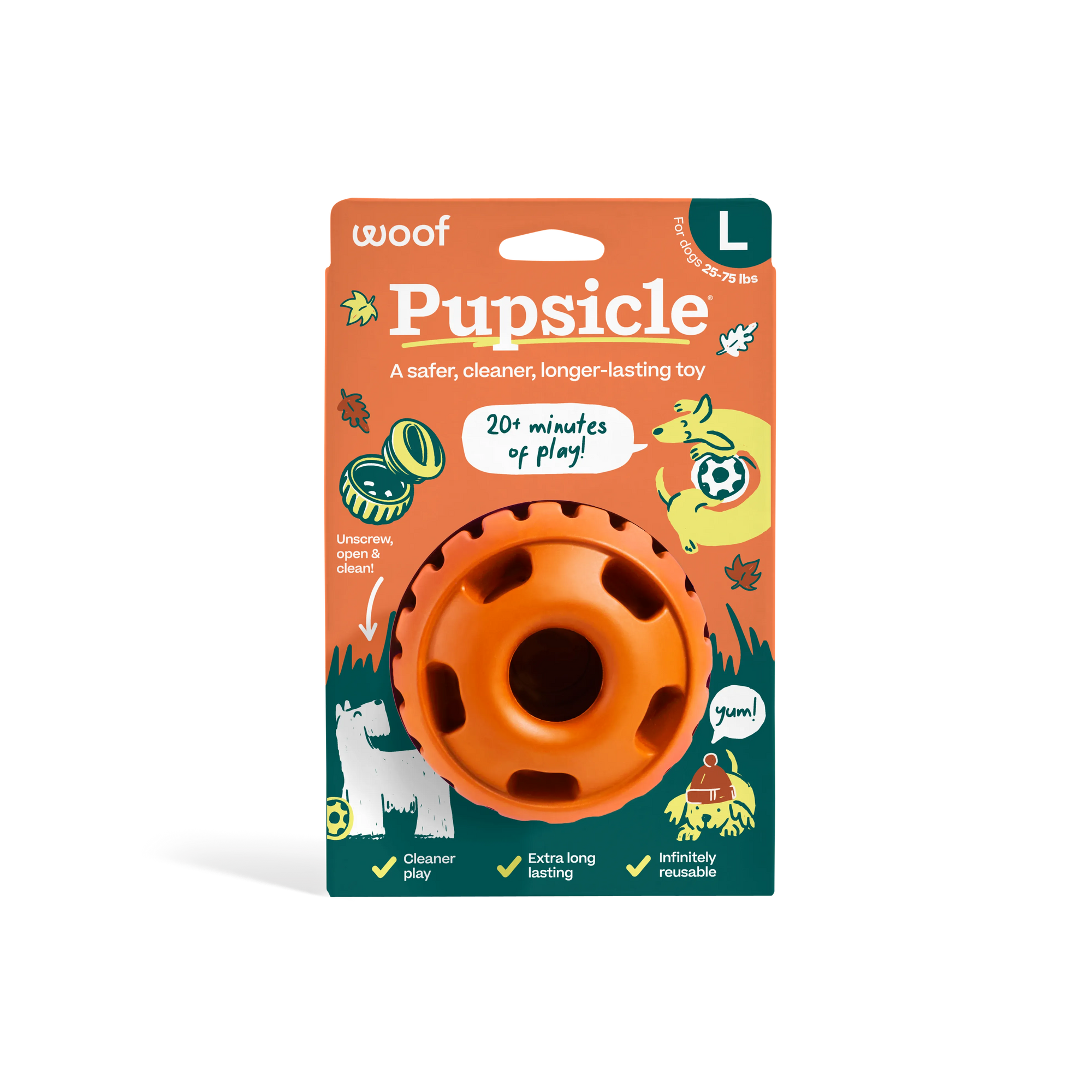 Pet Palette Distribution - WOOF Pumpkin Pupsicle Large