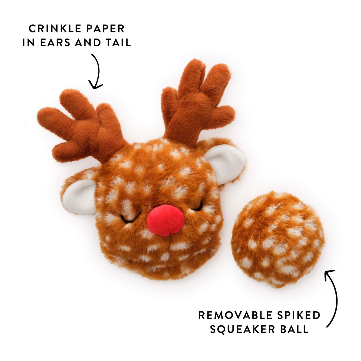 The Foggy Dog - Reindeer 2-in-1 Bounce Dog Toy