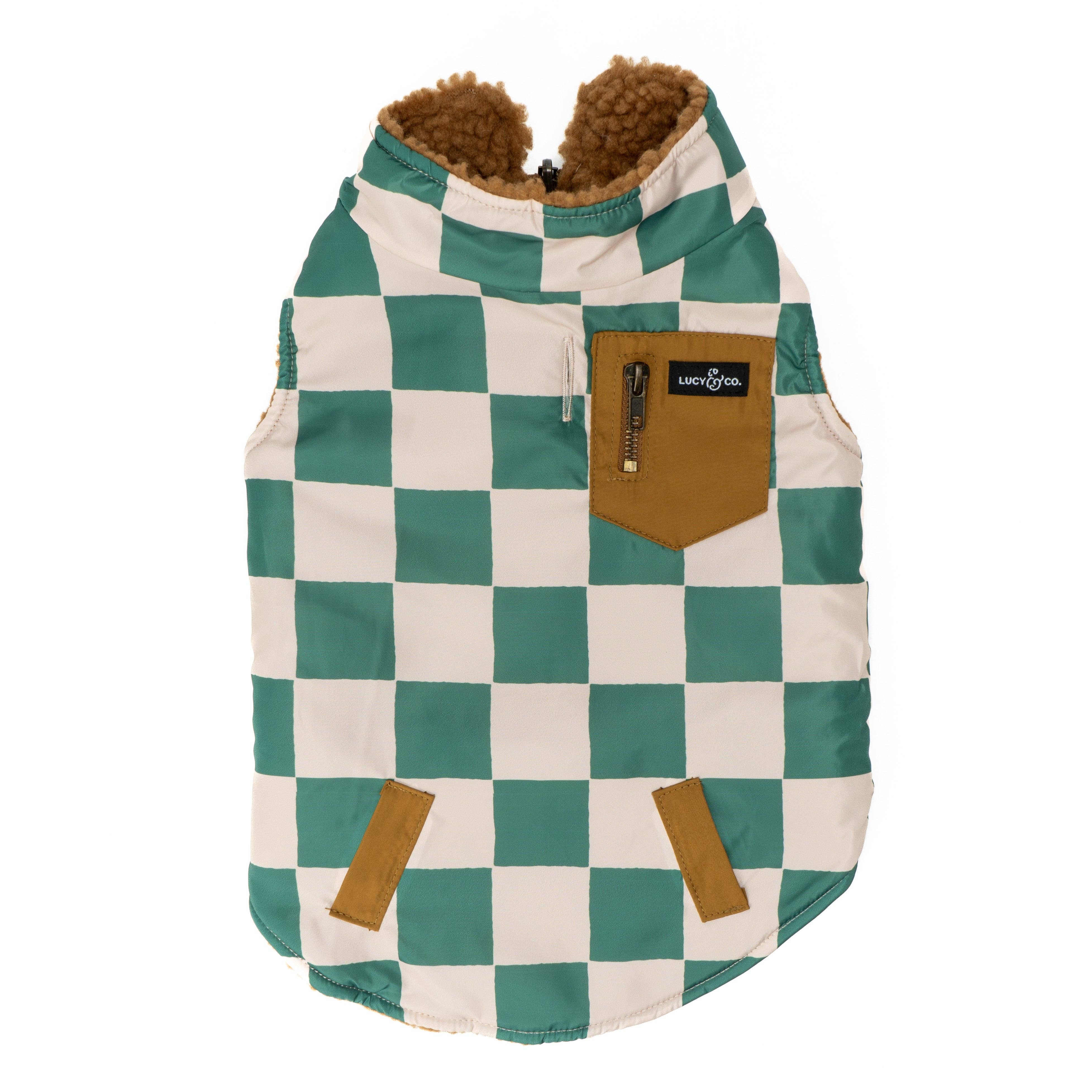 Lucy & Co. The You're a Square Reversible Teddy Vest
