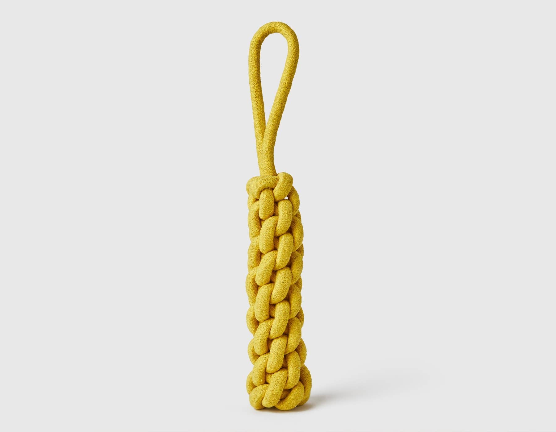 Jax & Bones Top Tugger Rope Knot Dog Toy Gold 11"
