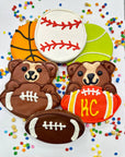 Lucky Biscuit Pet Bakery - Sports Ball Buffet Cookies: Basketball Cookie