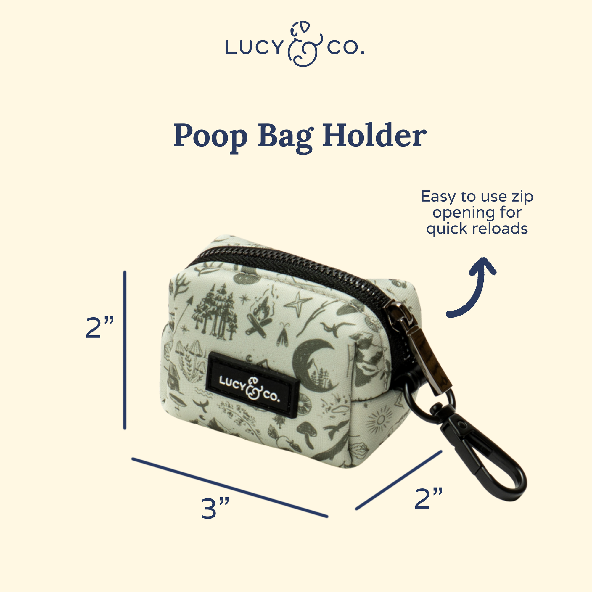 Lucy &amp; Co. - Camp Out Poop Bag Holder: Default Title