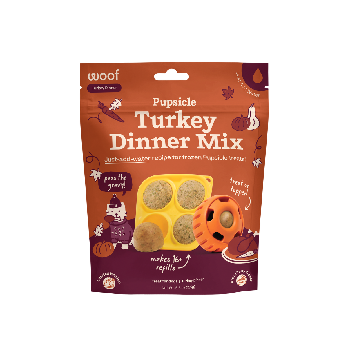 Woof - Turkey Dinner Pupsicle Mix