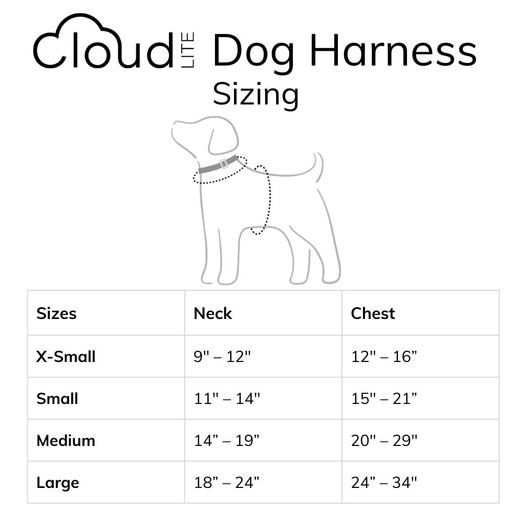 Shop Sunny Tails - Ember Black Cloud Lite Dog Harness: Large