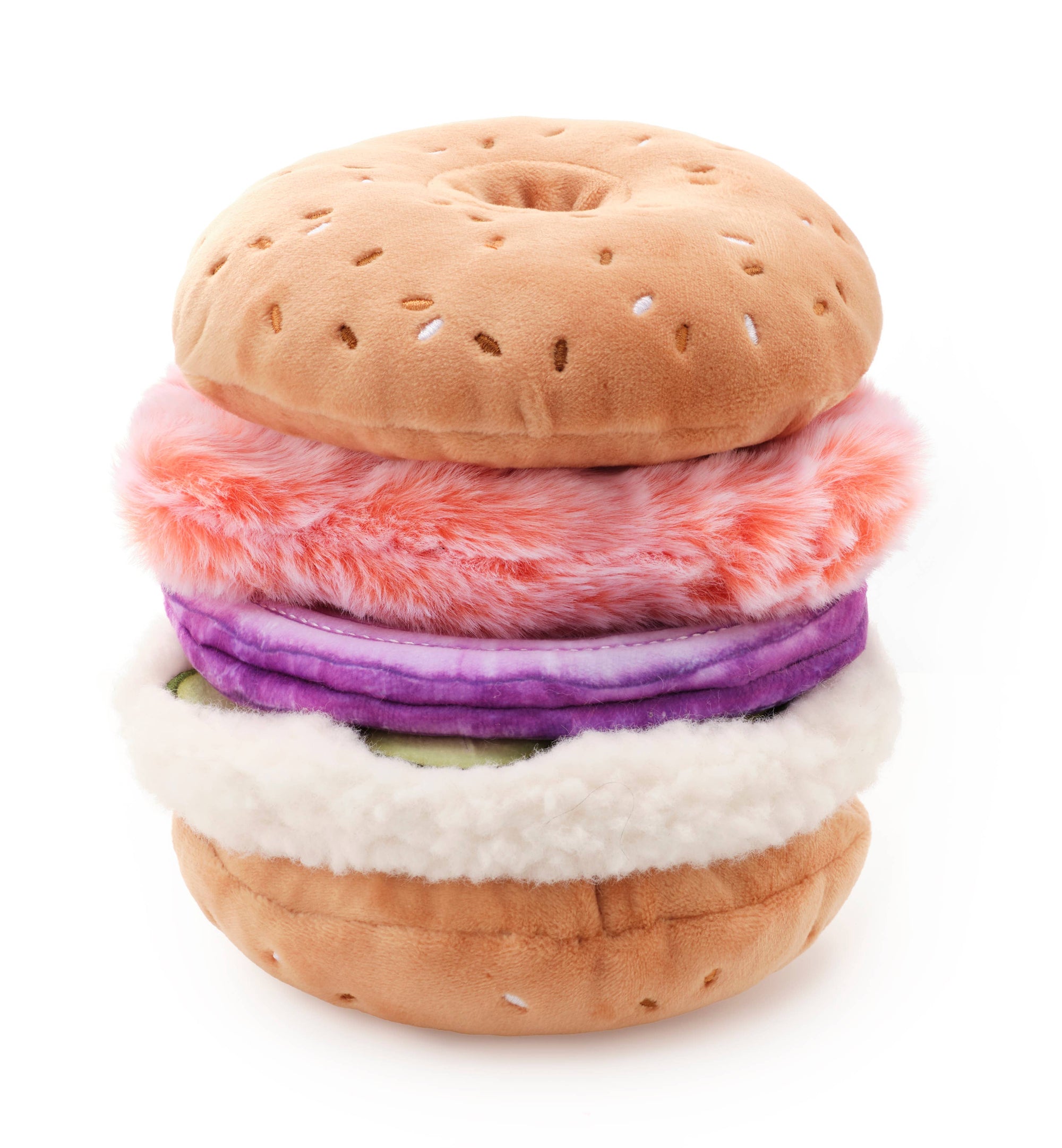 The Foggy Dog - Bagel and Lox Interactive Snuffle Dog Toy