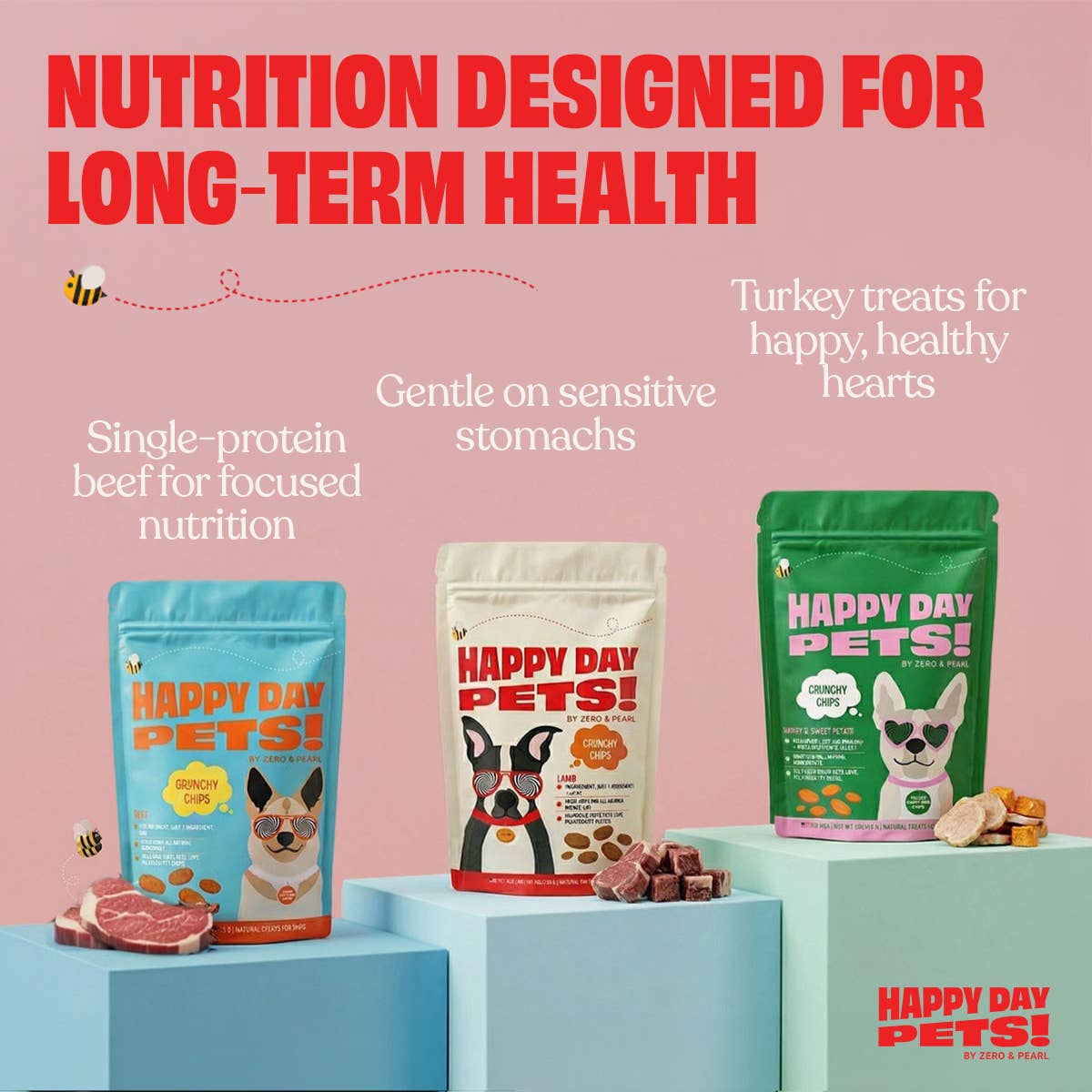 Happy Day Pets - Happy Day Pets Lamb Chips Dog Treats | 100% Lamb | 4 oz