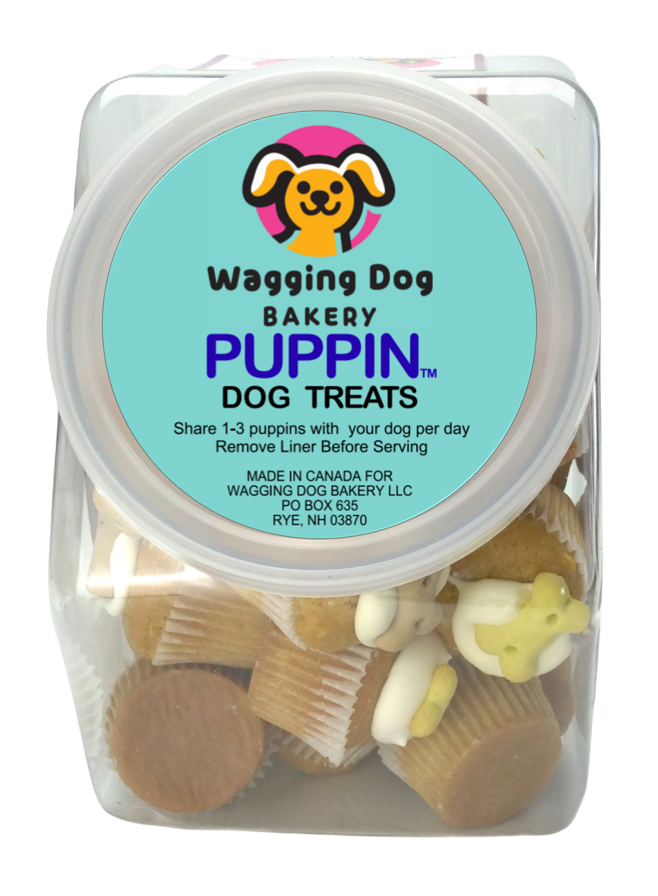 Wagging Dog Bakery - Puppin Cupcake Dog Treats
