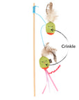 Play Pet Brands - Feline Frenzy Wand Toy - Purrfectly Pitted