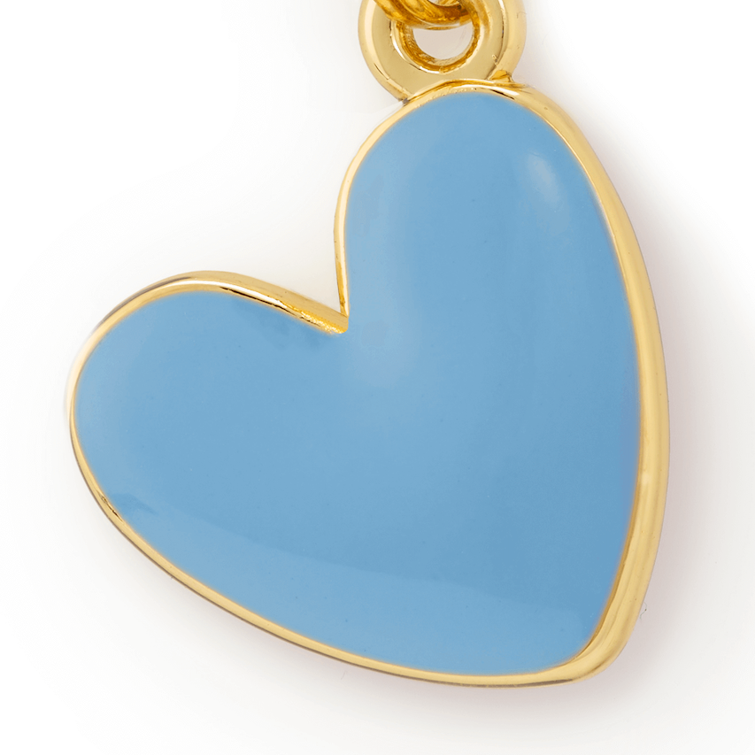The Foggy Dog - Blue Heart Collar Charm: Charm Only