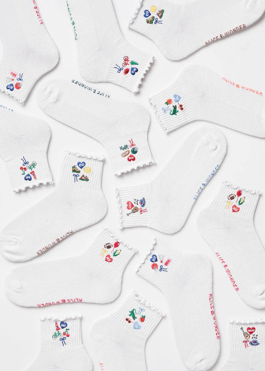 Alice &amp; Wonder - Nashville Icons Ruffle Sock