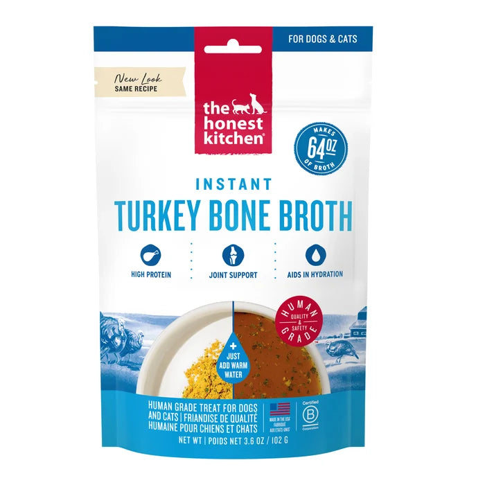 The Honest Kitchen Instant Turkey Bone Broth with Turmeric