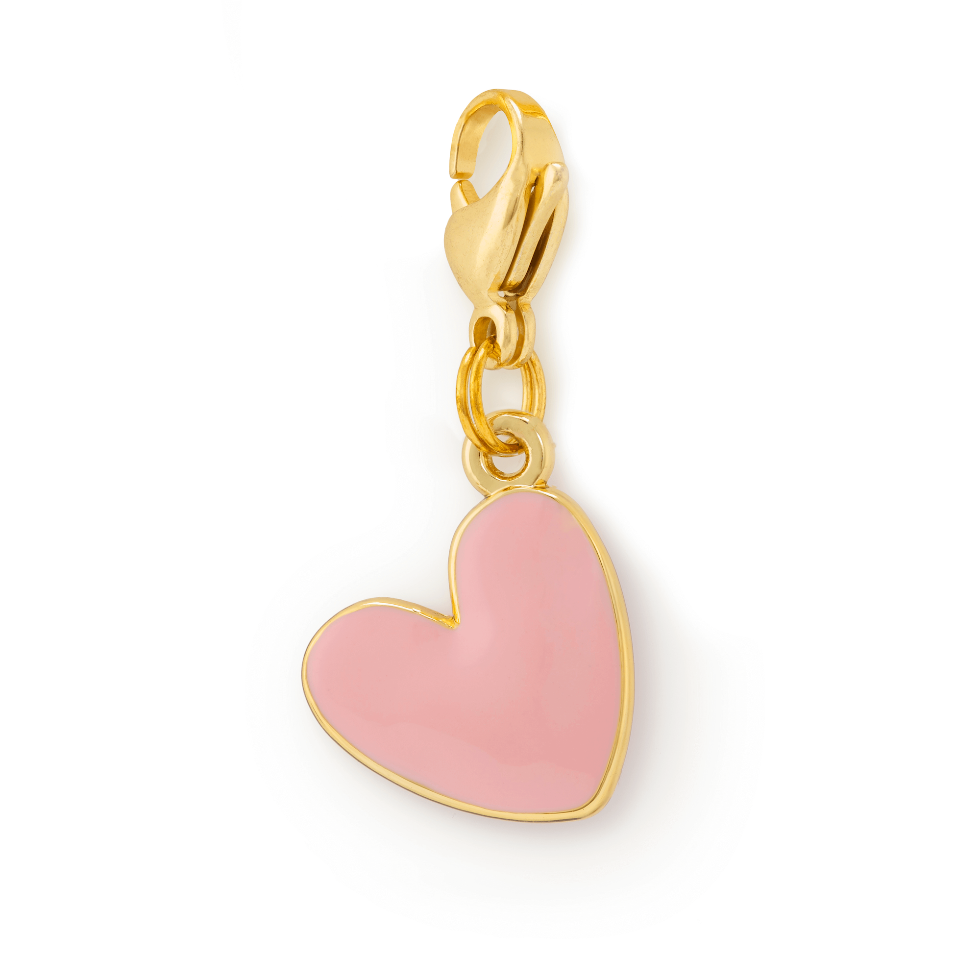 The Foggy Dog - Pink Heart Collar Charm: Charm Only